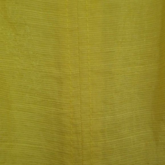 Nine West Yellow Fit and Flare Scoop Neck Dress - Picture 3 of 10